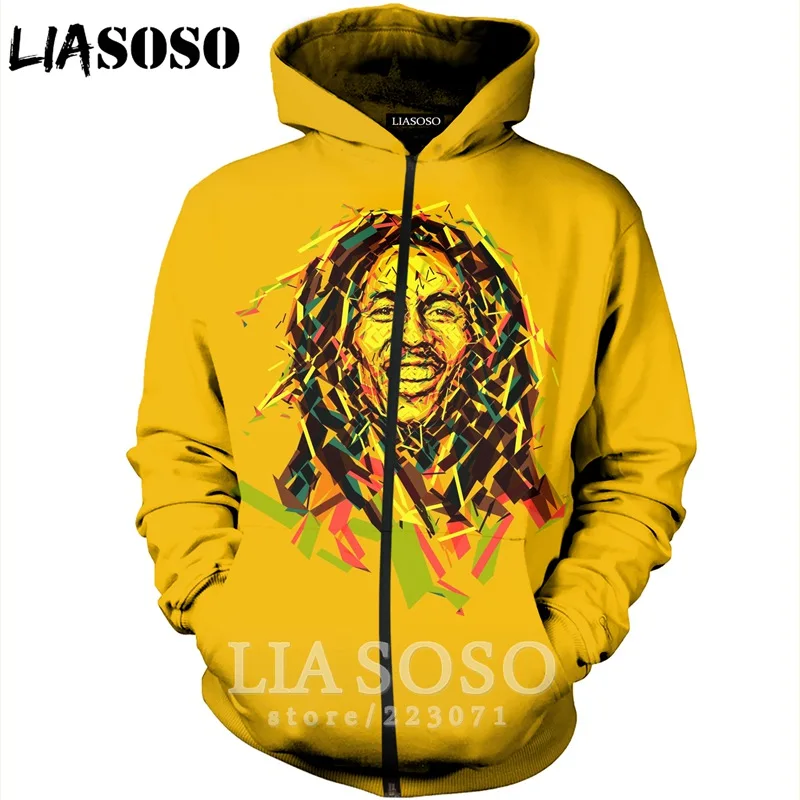 Мужская и Женская толстовка на молнии LIASOSO повседневная унисекс с объемным