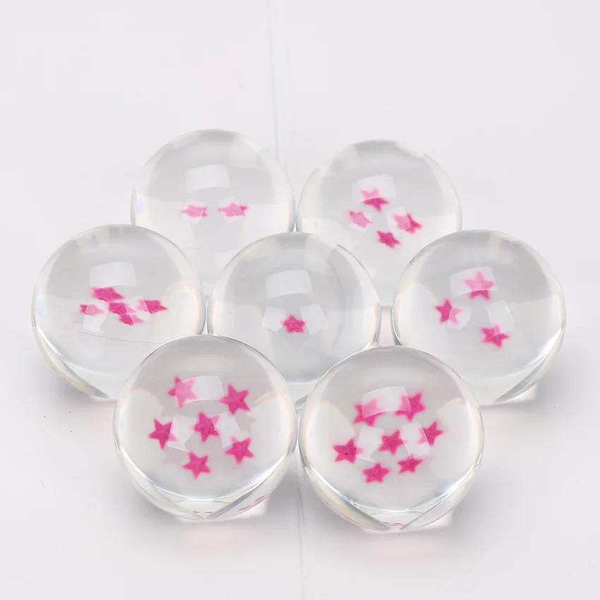 Аниме «Жемчуг дракона», 7 звезды 7 шт./компл. 4 см хрустальный шар шары Dragon Ball Z полный комплект Рождественский подарок детям с коробкой