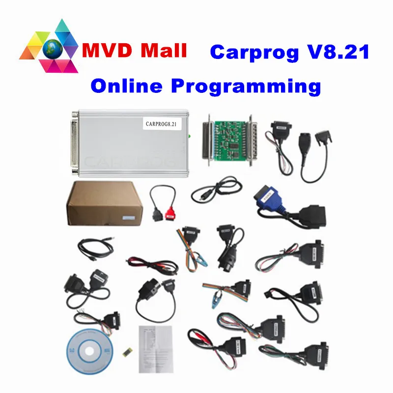DHL бесплатно полный функции Carprog V8.21 онлайн-программатор автомобиля Prog 8,21 и V10.93 для подушки безопасности/ECU/Dash/Immo/Радио инструмент для ремонта автомобиля
