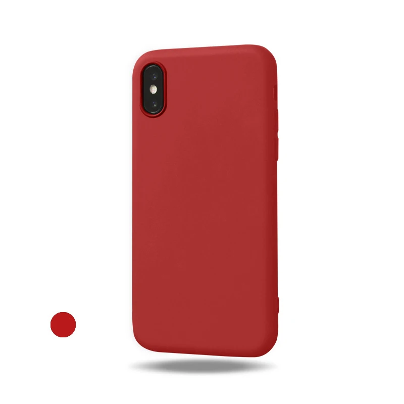 For iPhone7/6/8/X/XS MAX pure color Mobile phone protection case Silica gel material Delicate Back cover for male/female |