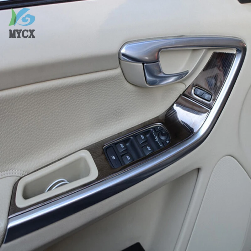 Внутренняя дверь подлокотник Панель переключатель окна крышка 4 шт для volvo XC60 xc 60