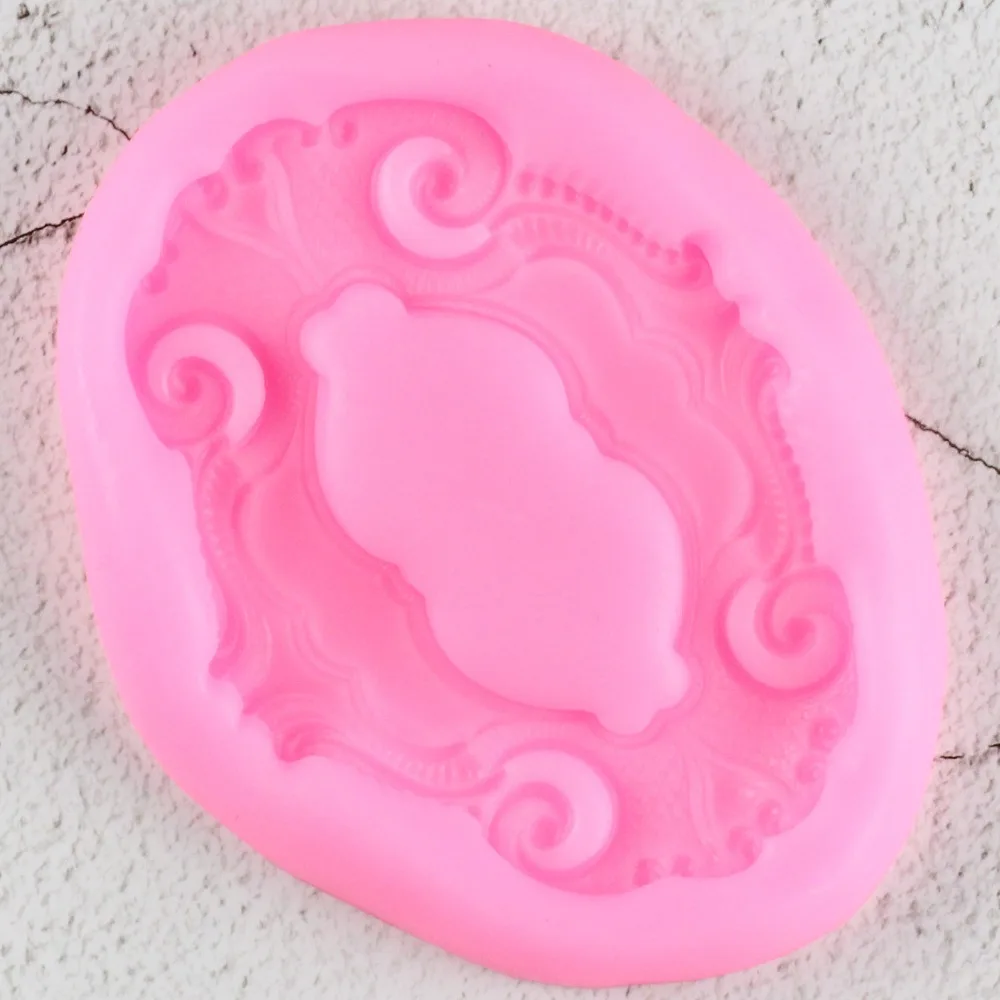 3D Scroll Frame Border Fondant Silicone Mold Relief Candy Chocolate Gumpaste Molds Cake Decorating kitchen Pastry Baking Tools | Дом и сад