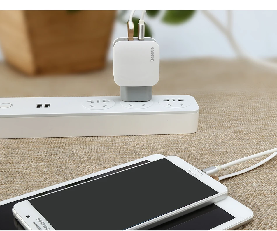 Baseus 2 USB EU зарядное устройство штекер для samsung huawei Xiaomi двойной USB порт путешествия настенное зарядное устройство USB ЗУ для мобильного телефона адаптер 5V2. 4A