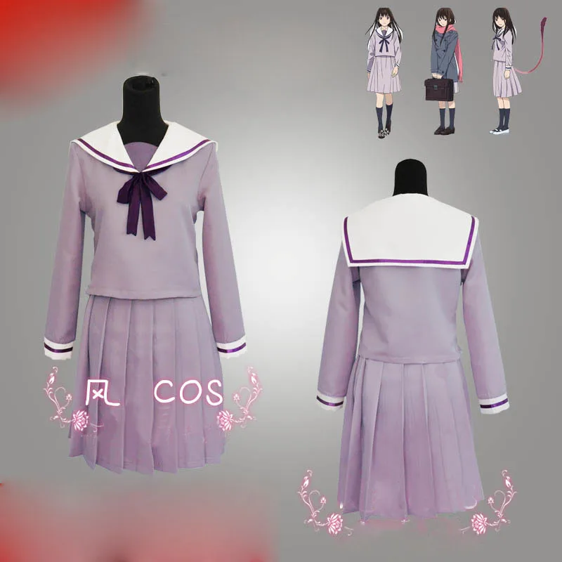 Аниме Noragami Ики Hiyori в морском стиле маскарадная форма для Хэллоуин Карнавальный