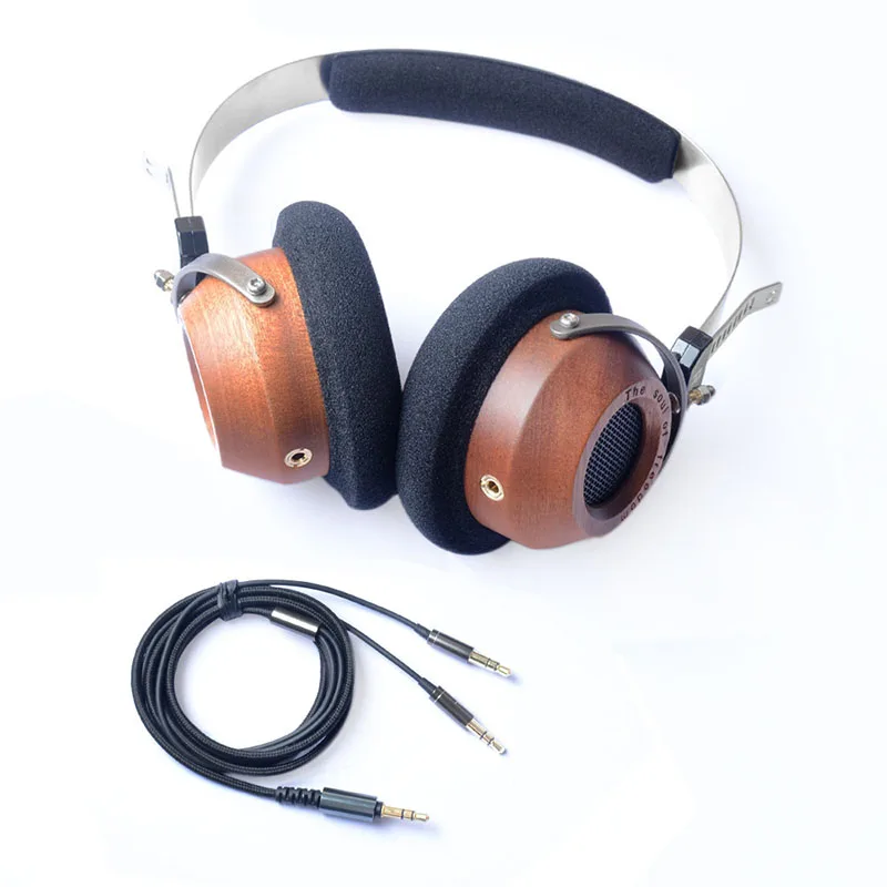 Деревянные наушники ретро гарнитура HIFI монитор ручной работы для