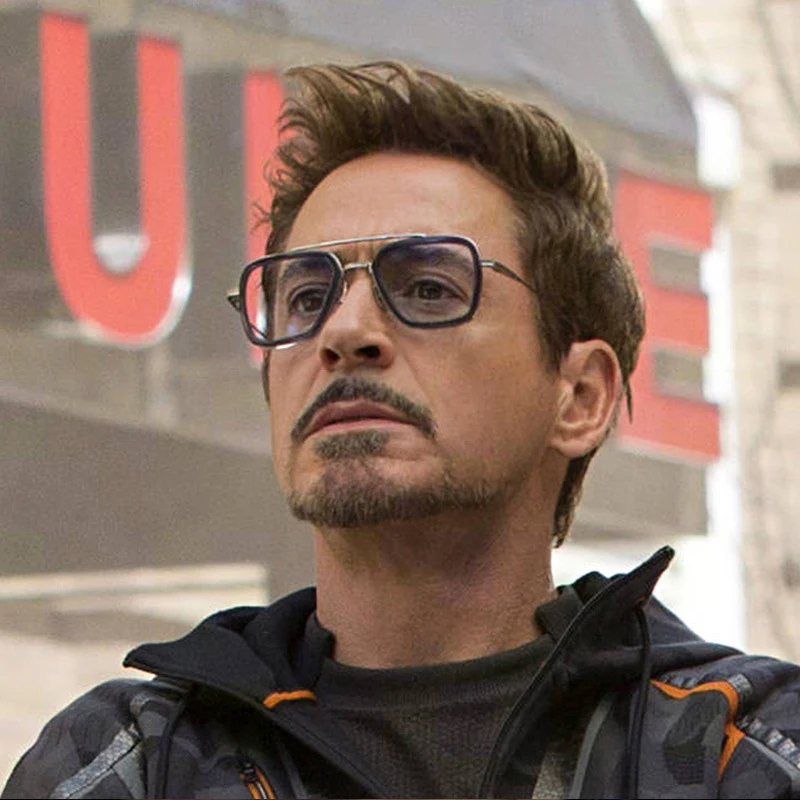 INEXHA 2019 Новая Мода Железный человек Tony Stark очки Edith солнцезащитные квадратная