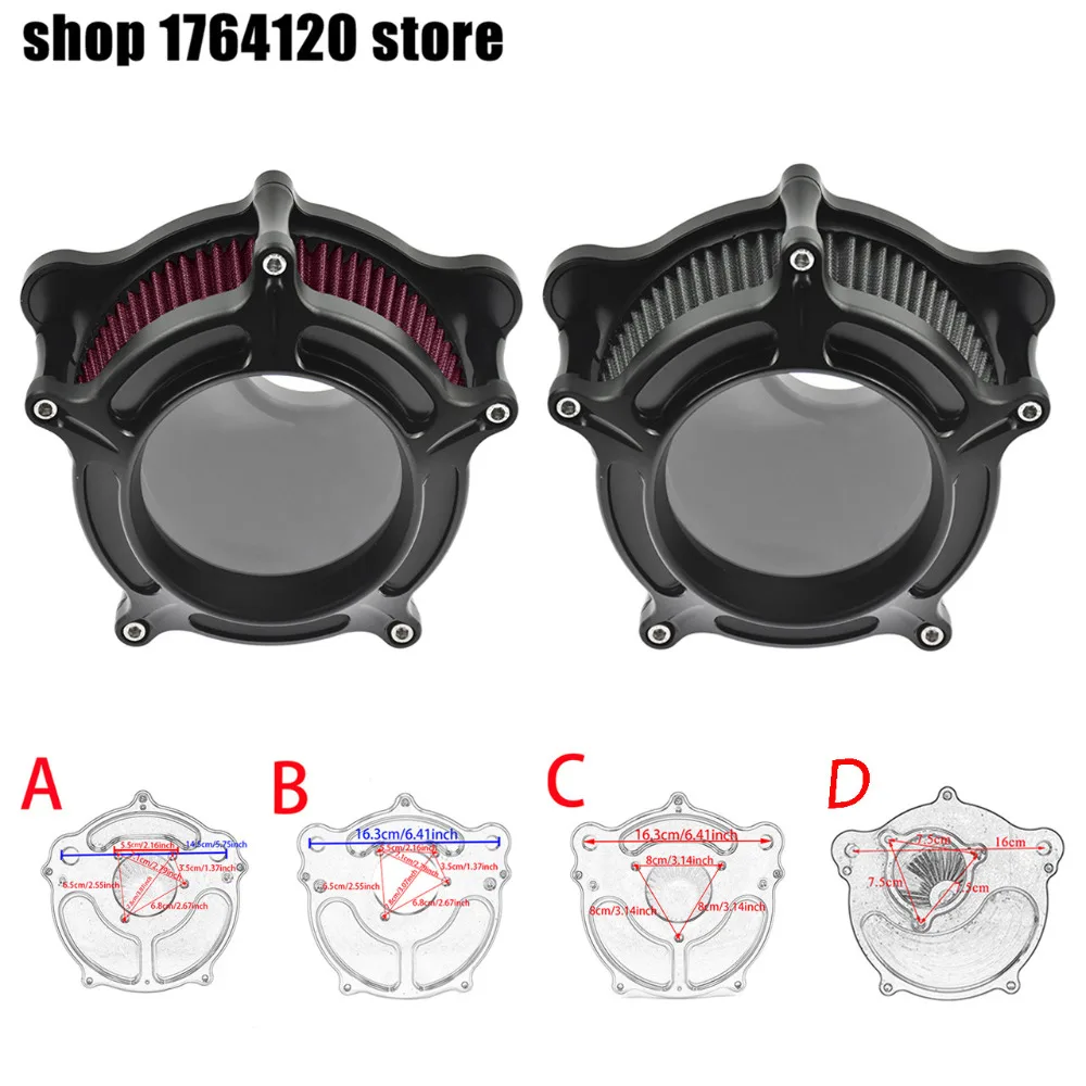 Воздушный фильтр мотоцикла Серый/Красный для Harley XL Sportster 91-17 Softail 2000-15 Softail 16-18 FXSBSE 13-14 FLSTSE 11-12
