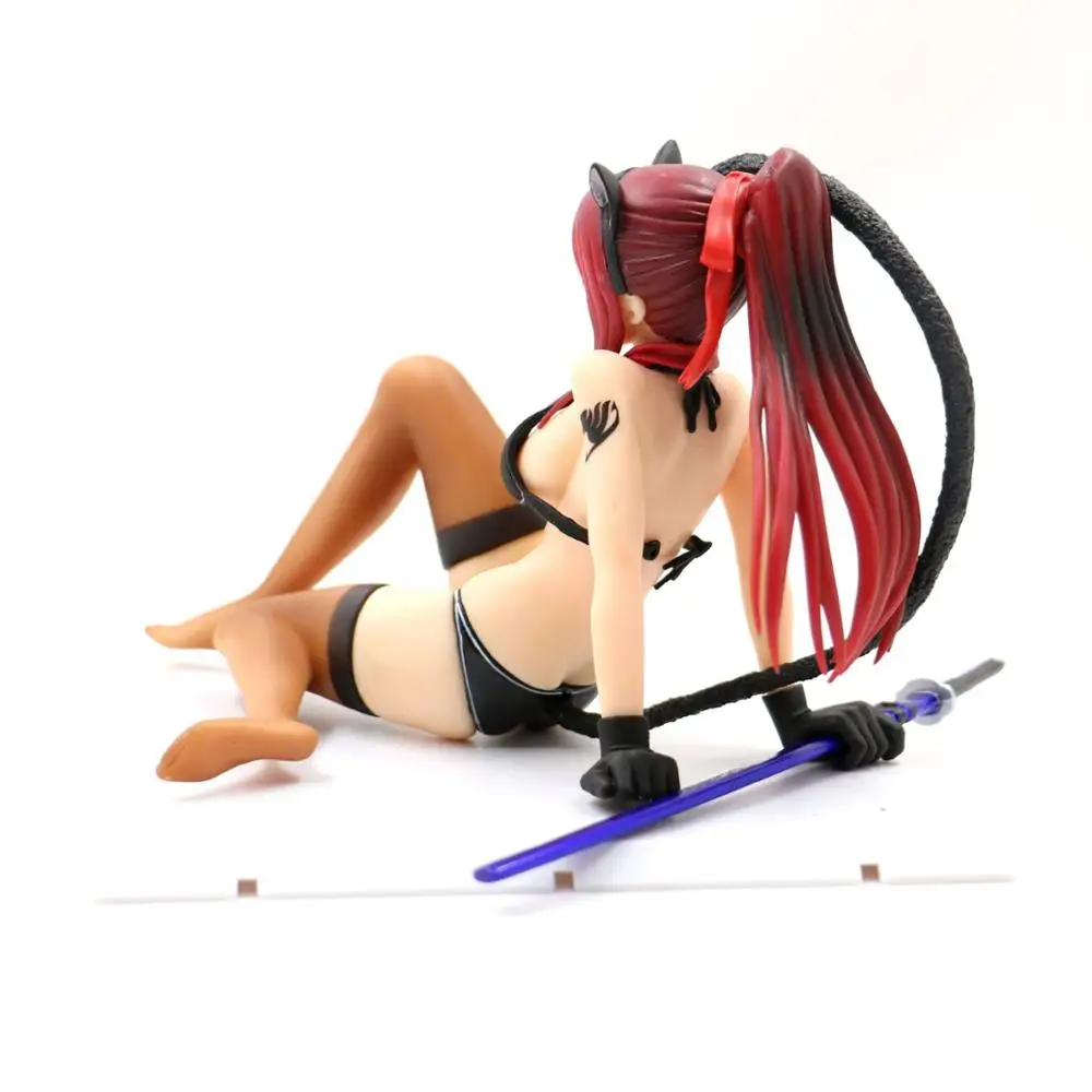 Аниме Сказочный хвост Erza Scarlet фигурка Сексуальная Сидящая осанка купальник