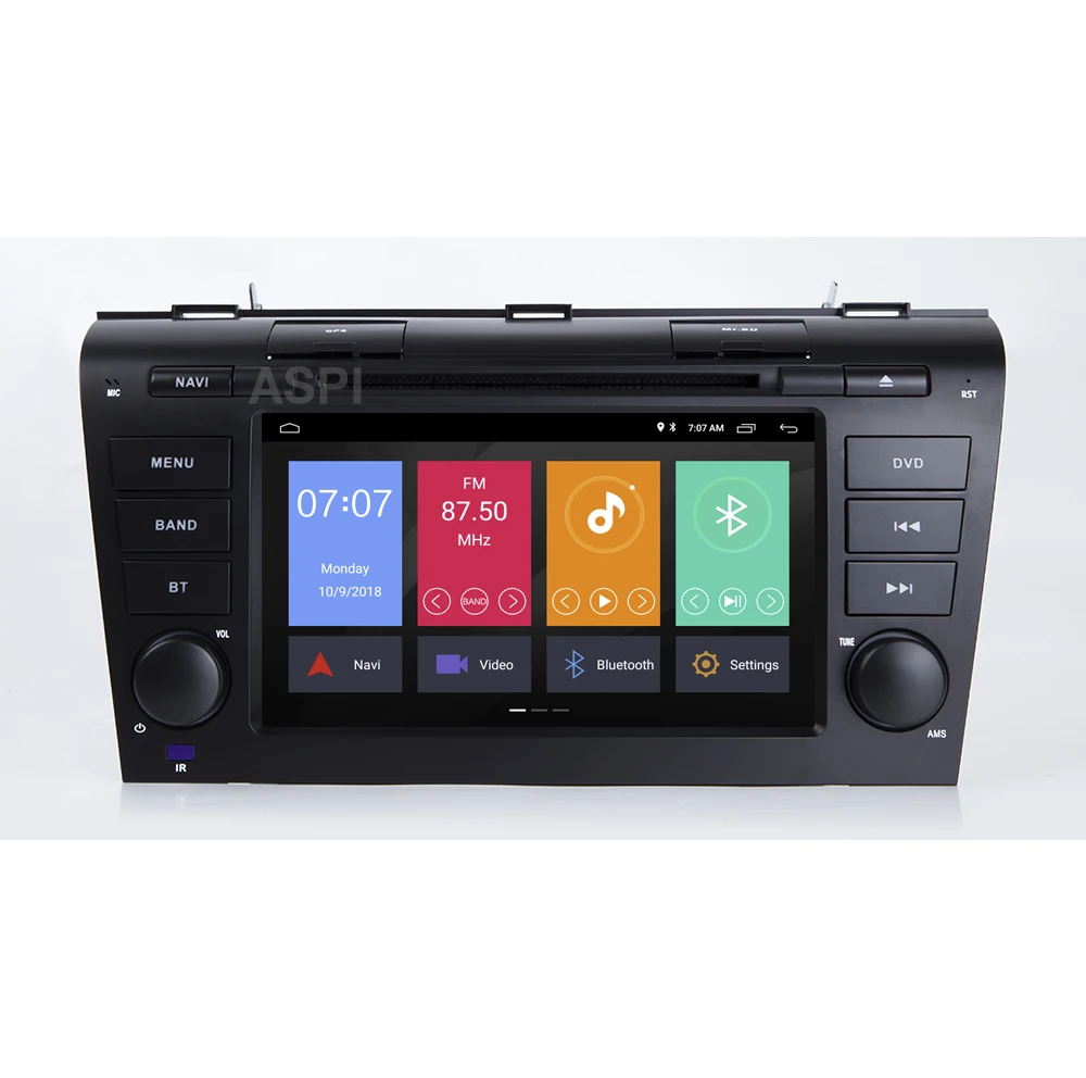 Android 9 1 автомобильный DVD мультимедийный плеер для Mazda 3 2004 2009 2 Din Автомобильный
