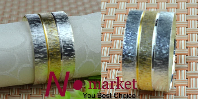 

Round Scurb Golden Line Napkin Ring Silver Circular Napkin Holder For Decoration Wedding