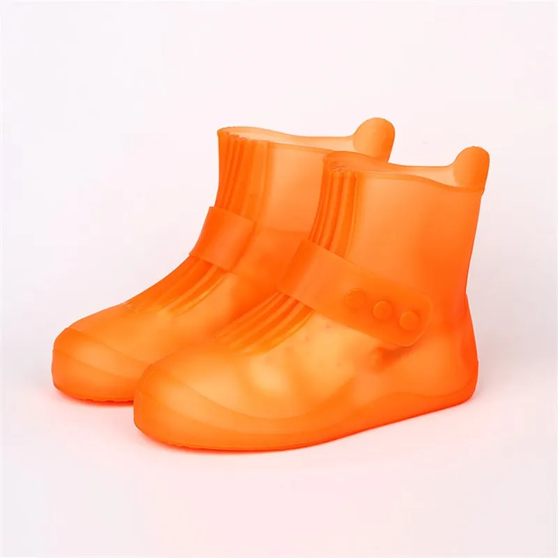 Orange Lizeruee/1 пара; Водонепроницаемая защитная обувь; чехол для обуви; унисекс; с пряжкой; для дождливой обуви; с высоким берцем; нескользящие; утепленные; для дождливой обуви; Чехлы - Цвет: Orange