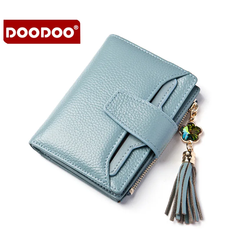 

Fashion Leather Ma'am Fashion Short Fund Wallet female Woman Three Fracture Small Change Package coin purses holders womens sale