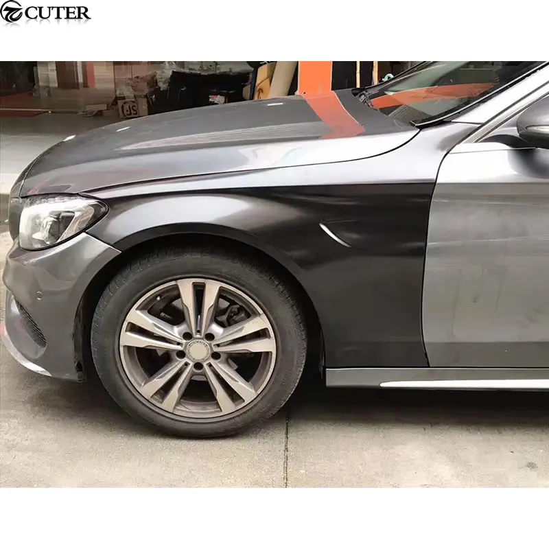 W205 C300 C63 комплект кузова автомобиля ПП Неокрашенный передний бампер задний бампер крыло передний гриль для Mercedes Benz W205 C63 AMG 14-16
