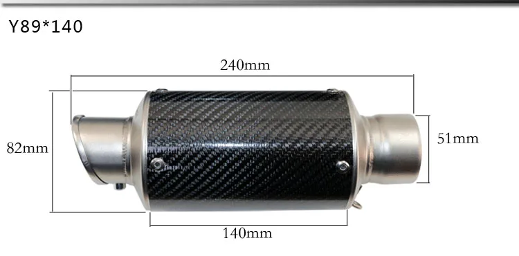 Глушитель выхлопной трубы модифицированный moto echappement silencieux CBR YZF CB400 CB600 CBR600 CBR1000 TTR
