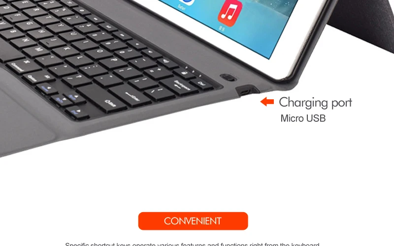 Witsp@ d ультра-тонкий беспроводной Bluetooth чехол для клавиатуры для iPad Pro 12," выпущен, все-в-одном дизайн премиум кожаный чехол