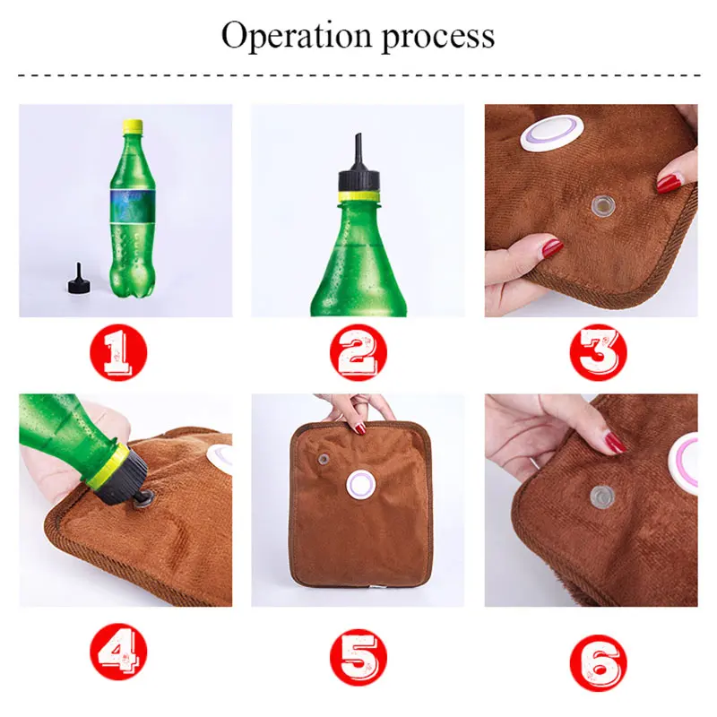 Новинка 2019 Подушка мультфильм сумка для горячей воды перезаряжаемый