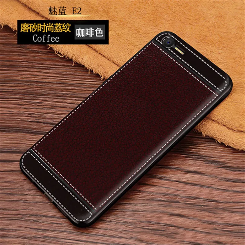 On For Meizu E2 Case cover 5.5 inch Leather Soft TPU Full protect pouch bumper phone Charm Blue Back |