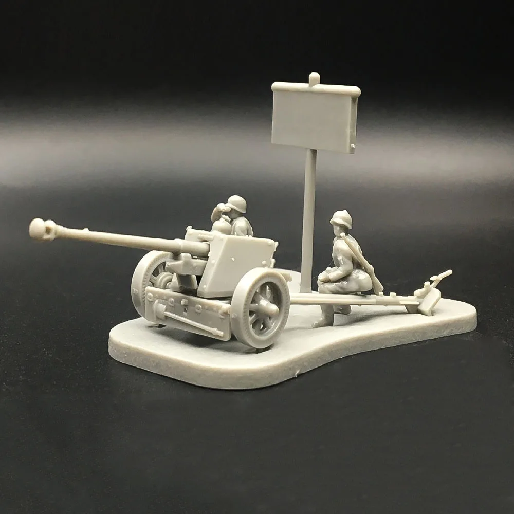 4D 1: 72 вариант PAK40 Сборная модель пушки сборные игрушки Пазлы Строительные кирпичи Игрушечная модель