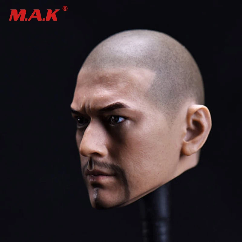

1/6 scale Takeshi Kaneshiro beared hair version figure bald head model head carving model fit 12" man body collectible doll