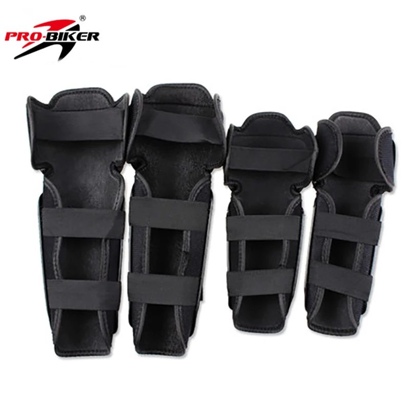 Pro-biker 4 шт./лот наколенники для мотоциклистов Лыжный Спорт Защитное снаряжение наколенники для катания на коньках Налокотники и Наколенники Защита