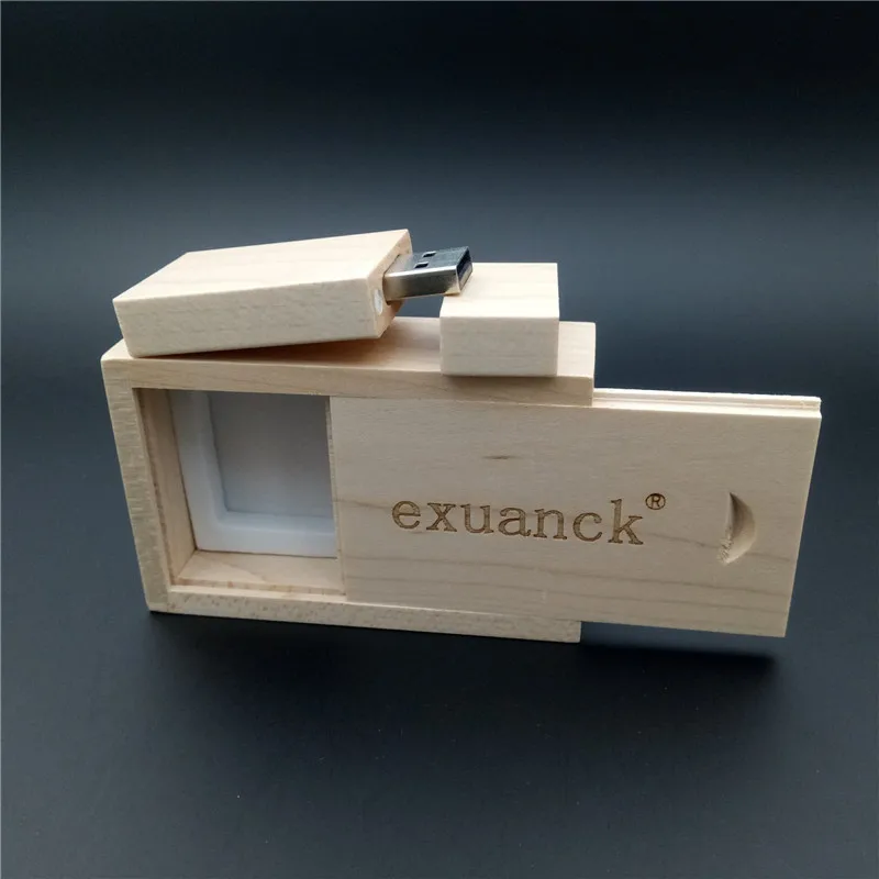 Exuanck лазерной гравировкой Photograhy клена USB 2 0 флеш накопитель 4GB/8GB/16GB/32GB/64GB (30шт