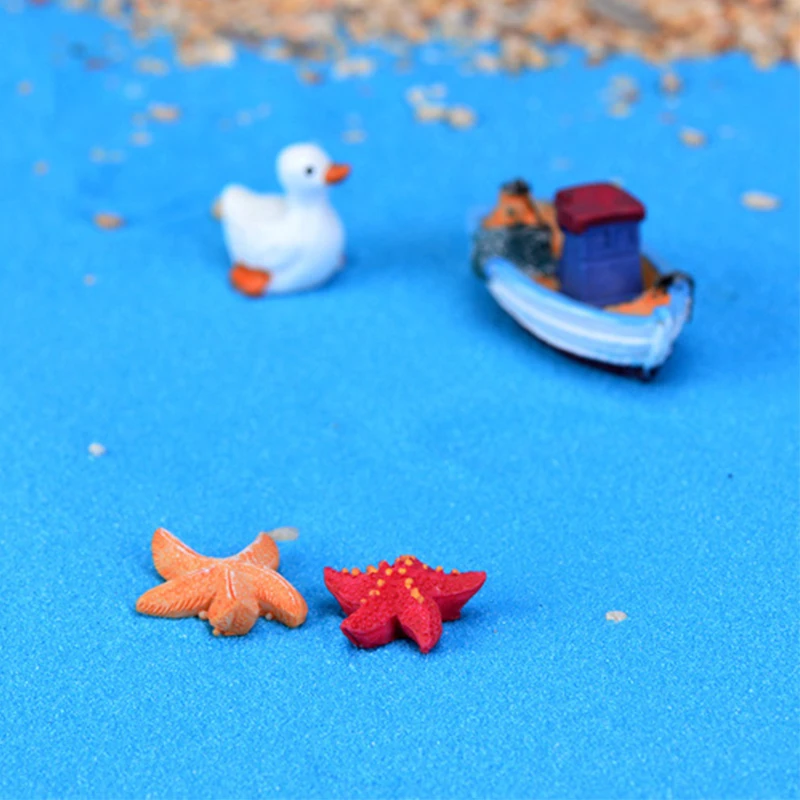 Горячая фигурка Морская звезда креативный мини 2 цвета бонсай Террариум орнамент