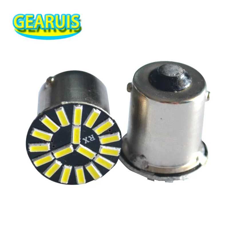 4 шт. S25 1156 BA15S 18 SMD СВЕТОДИОДНЫЙ LED P21W 18SMD светильник поворота s задний