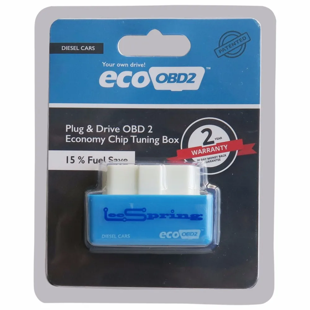 2017 увеличение скрытой мощности синий EcoOBD2 дизельный экономичный чип тюнинг