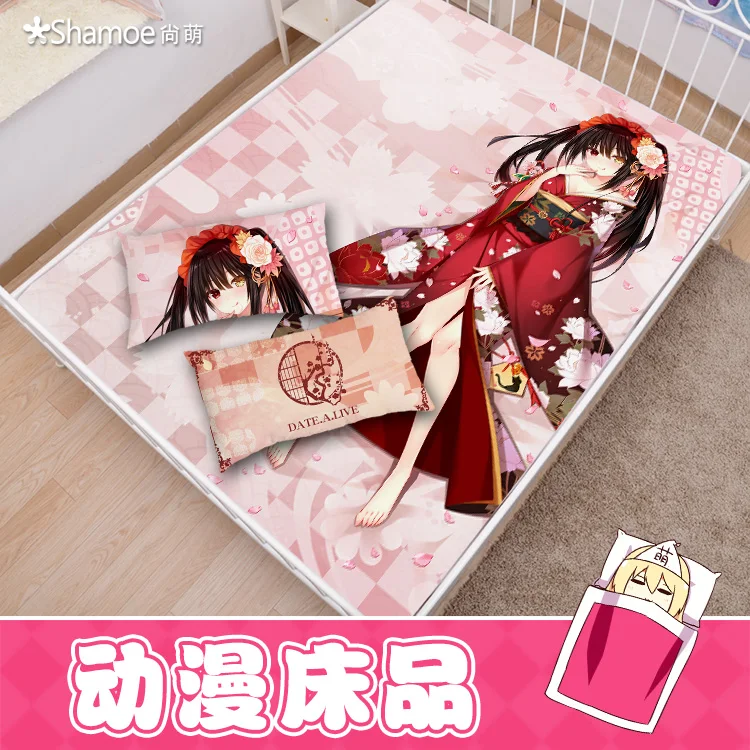 

Комплект постельного белья с рисунком из аниме «свидание и прямая трансляция», токисаки Куруми, мягкий комплект постельного белья с наволочкой и пододеяльником