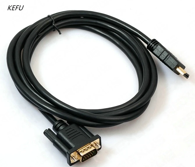 Высококачественный Кабель 1 8 м HDMI-VGA переходник для HDTV ПК ноутбука кабель HDMI