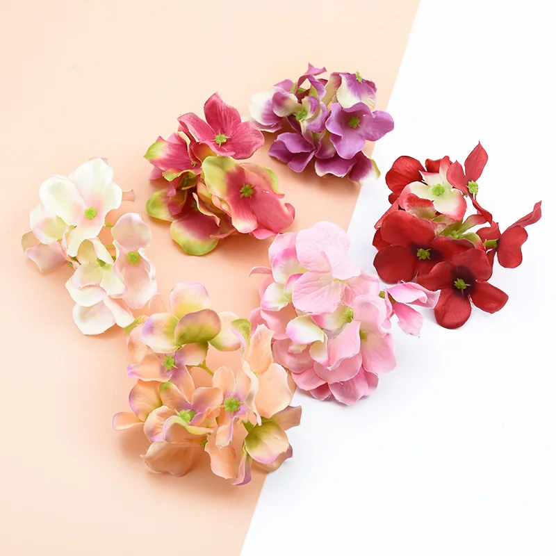3 шт. шелковая Гортензия декоративные цветы венки скрапбукинг свадебный цветок