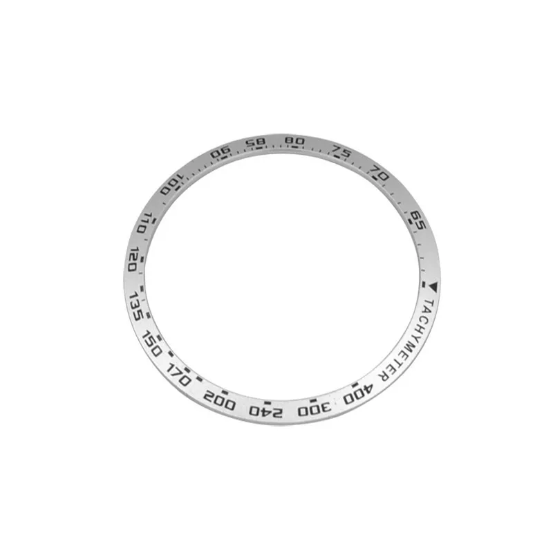46mm Silver 42 мм/46 мм клейкое кольцо-ободок для циферблата, защитный ободок для часов, устойчивый к царапинам, металлический ободок, Сменные аксессуары для смарт-часов - Цвет: 46mm Silver