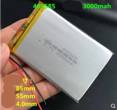 Бесплатная доставка 1 шт. 405585 3 7 в 3000 мАч полимерный литиевый аккумулятор li po литий