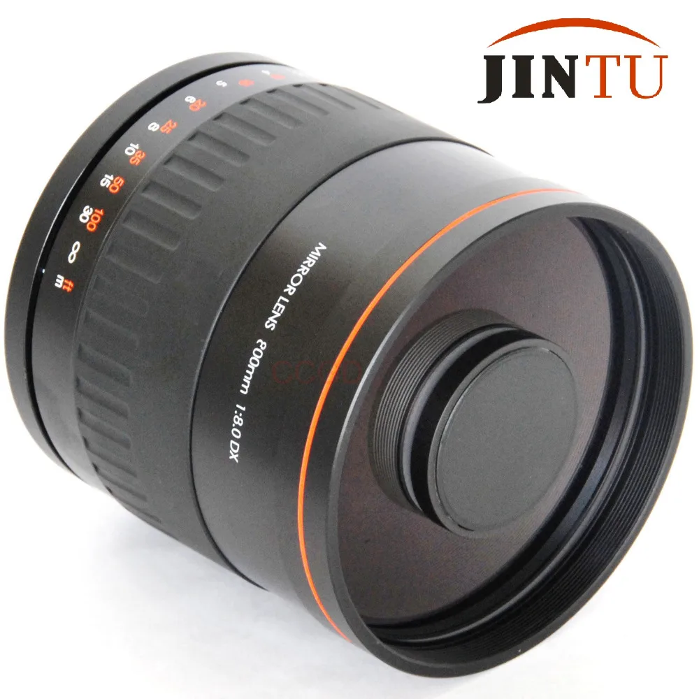 JINTU 900 мм f/8,0 зеркальный телеобъектив с ручным фокусом+ T2 адаптер для NIKON D5500 D3500 D40 D90 D80 D850 D3400 D5200 D7500
