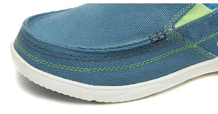 XEK Canvas Mens Loafers Fashion Handmade Moccasins Soft Casual Slip On Men's Boat Shoes Size 39~46 flats ST253 | Обувь