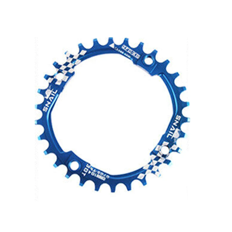 Blue-30T-round JIANKUN IXF MTB шатун 104BCD цепь Горного Велосипеда Цепь для дорожного велосипеда кольцо цикл 170 мм кривошипный набор винт Нижний Кронштейн BB - Цвет: Blue-30T-round