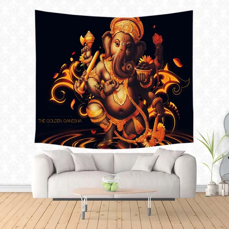 Ganesha Of Hinduism Lord полиэстер прямоугольный гобелен DIY ковер на стену Коврик для йоги коврик для пикника украшения дома спальни
