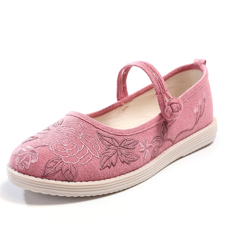 SONDR pink shoes woman vintage embroidery mocasines casuales mujer espadrilles Embroider scarpe donna oxfords flat schuhe damen | Обувь