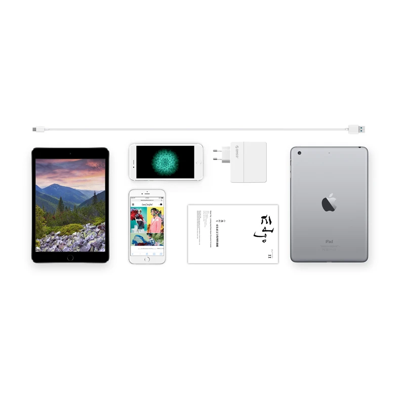 ORICO 4 порта USB зарядное устройство настенное 5V1A * 2/5V2A 2 с защитой тока для Samsung Xiaomi