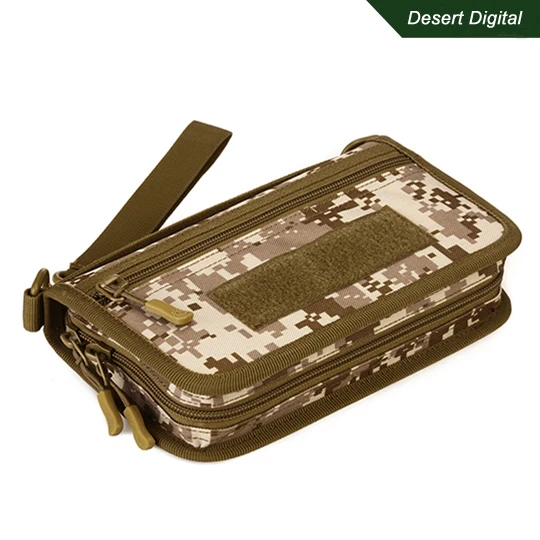 Desert Digital Tw-складной тактический кошелек с креплением, сумка для денег, чехол для ID карты, держатель для карт, органайзер для карт, охотничьи сумки для телефона, сумка - Цвет: Desert Digital