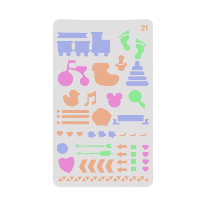 

Children pvc Layering Stencils for Diy scrapbook coloring,painting stencil,home decor diy etc. Product image