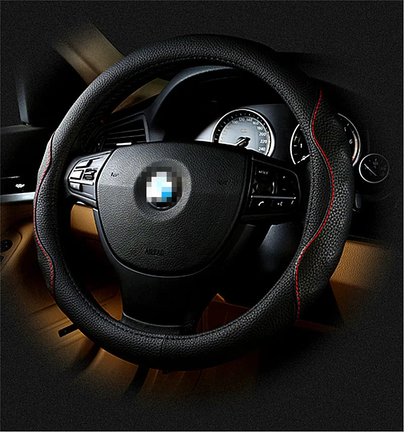 Universal steering wheel cover DIY leather car interior accessories Fit for 38cm | Автомобили и мотоциклы