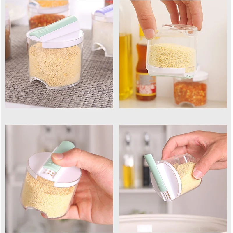 5 шт./компл. креативные прозрачные банки для приправ кухонная полка специй