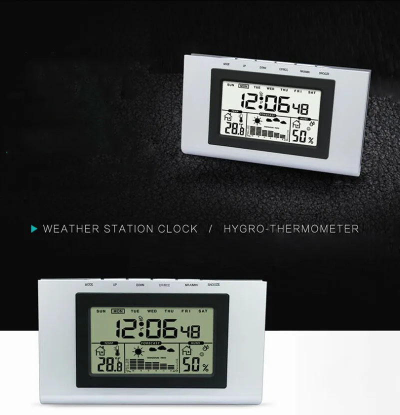 Домашний ЖК цифровой термометр с гигрометром светящийся электронный гигрометр