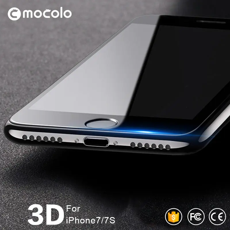 Mocolo официальное 3D изогнутое премиум стекло для iPhone 7 Защита экрана i7 Plus