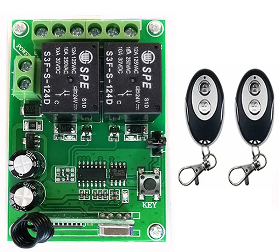 DC24V 2CH RF беспроводной фотоприемник + передатчики формы ellipse обучающий