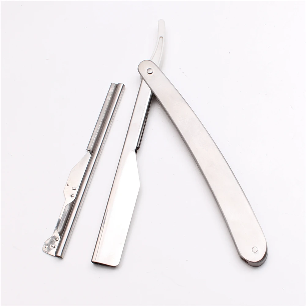 50 шт. 16 5x1 5 см Мужская прямая стальная бритва складной нож для бритья инструменты