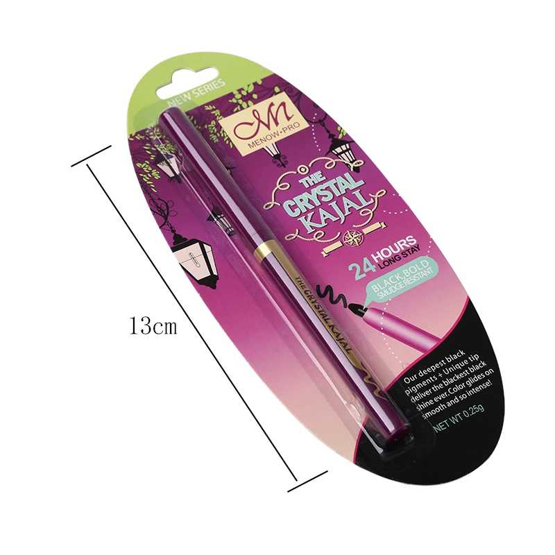 1 шт. водонепроницаемая черная и коричневая подводка для глаз Menow ручка макияжа не