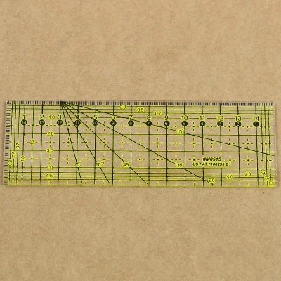 B 5X15cm Прозрачная стеганая швейная Лоскутная линейка режущий инструмент портной поделки DIY многофункциональная Лоскутная линейка - Цвет: B 5X15cm