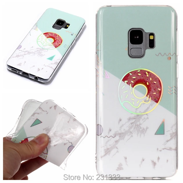 Мягкий чехол C ku из ТПУ с лазерным мрамором для Samsung Galaxy S9 PLUS S8 A8 2018 A6 J4 J6 note 8 S5 S6 EDGE S7